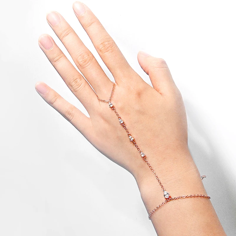 Smyoue Pear Cut Genuine Moissanite Bracelets for Women Girls Luxury Chain Lab Diamond S925 Sterling Silver Plated 18K Jewelry