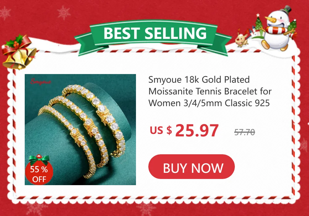 Smyoue Pear Cut Genuine Moissanite Bracelets for Women Girls Luxury Chain Lab Diamond S925 Sterling Silver Plated 18K Jewelry