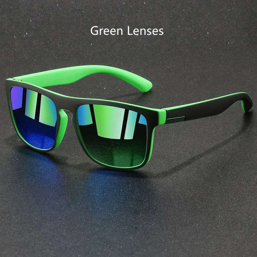 42PCS Fashion Vintage Square Sunglasses Men Women Fishing Driving Man Luxury Brand Designer Sun Glasses Retro Eyewear