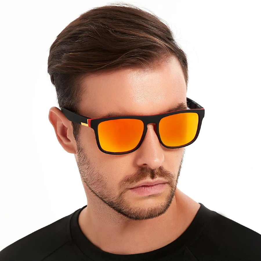 42PCS Fashion Vintage Square Sunglasses Men Women Fishing Driving Man Luxury Brand Designer Sun Glasses Retro Eyewear