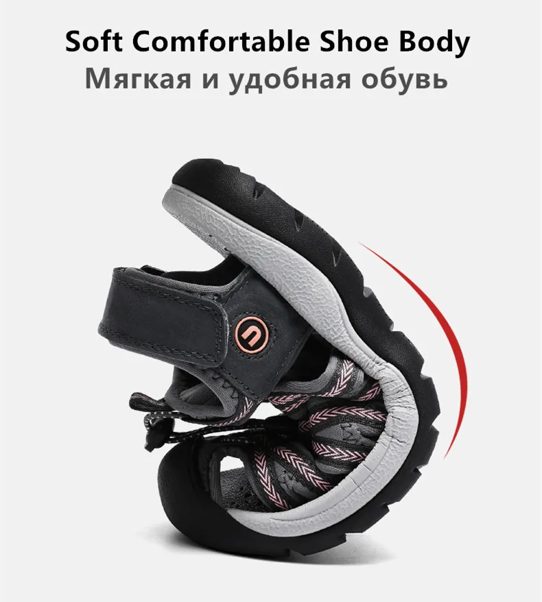 Summer Genuine Leather Women's Sandals Comfortable Sandals 2025 New Designer Sneakers Lightweight Outdoor Women Beach Sandals