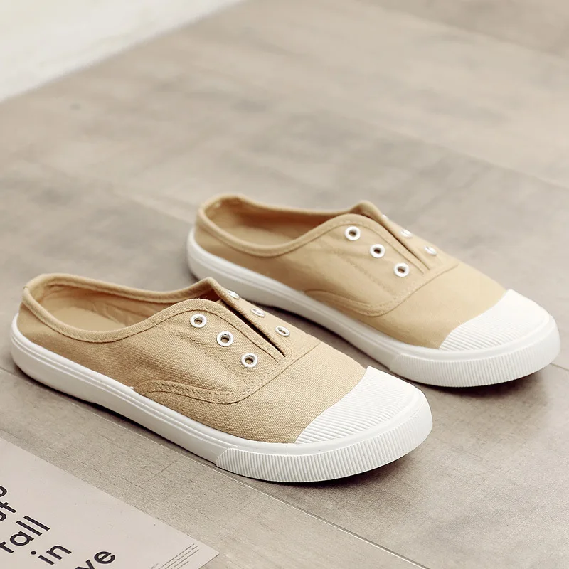 2025 Spring New Canvas Shoes Women Men Couple Casual Sneakers fashion Flat Slip On Student Korean Style