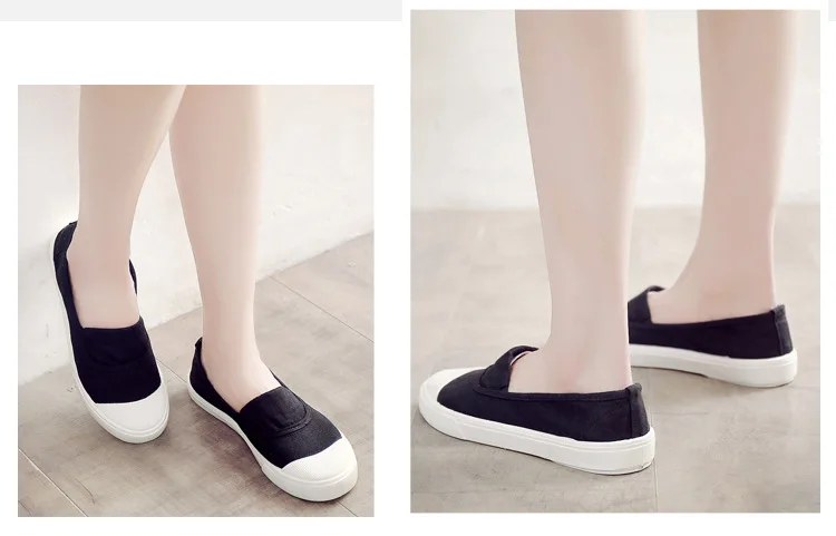 2025 Spring New Canvas Shoes Women Men Couple Casual Sneakers fashion Flat Slip On Student Korean Style