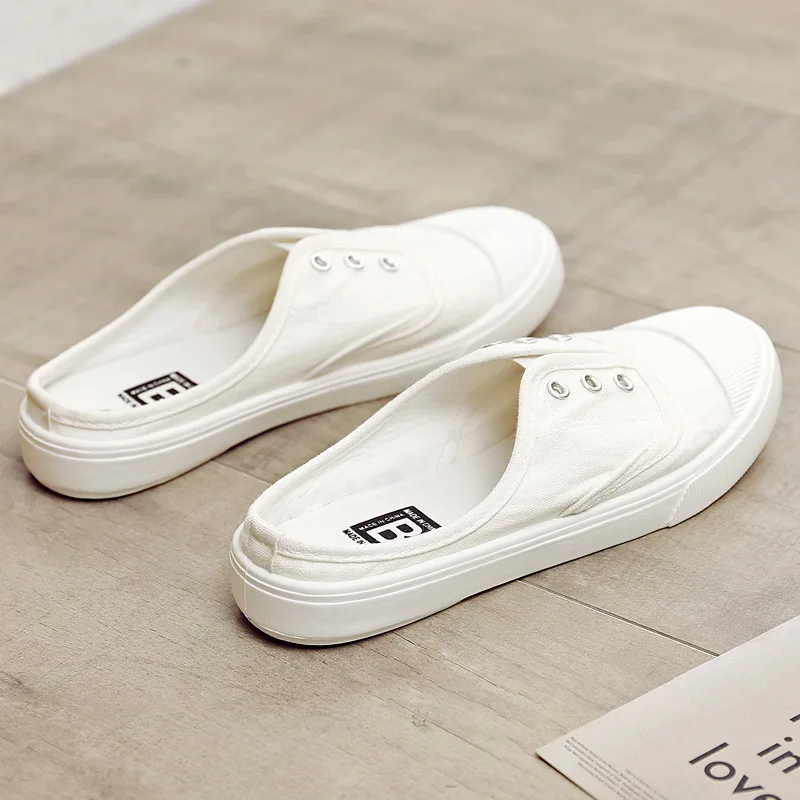 2025 Spring New Canvas Shoes Women Men Couple Casual Sneakers fashion Flat Slip On Student Korean Style