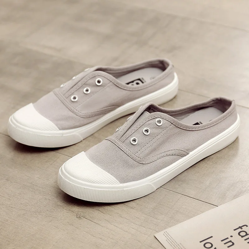 2025 Spring New Canvas Shoes Women Men Couple Casual Sneakers fashion Flat Slip On Student Korean Style