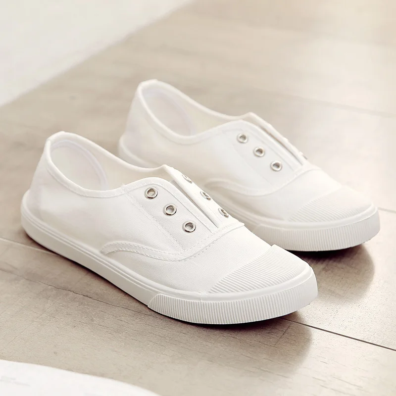 2025 Spring New Canvas Shoes Women Men Couple Casual Sneakers fashion Flat Slip On Student Korean Style