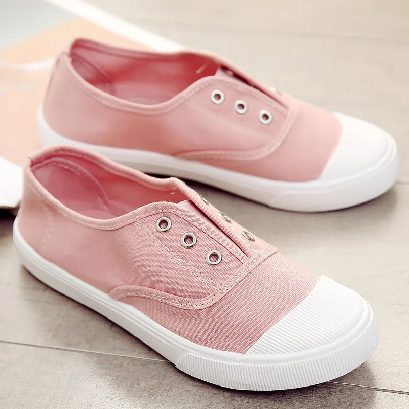2025 Spring New Canvas Shoes Women Men Couple Casual Sneakers fashion Flat Slip On Student Korean Style
