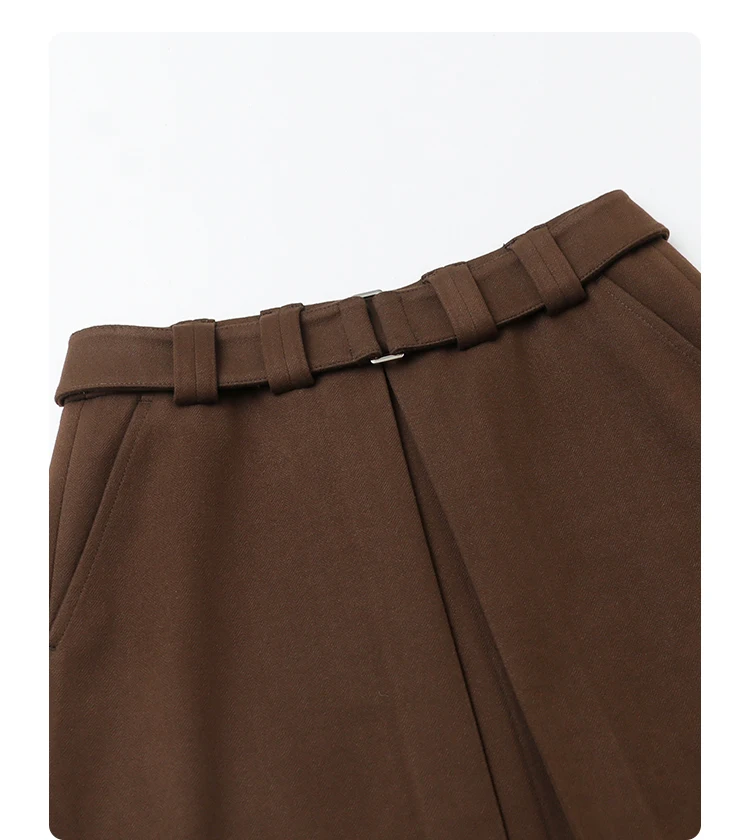 CHIC VEN Fashion Women Skirts Solid New High Waisted A-line Slim Ladies Half Skirt Hip Hugging Autumn Winter 2025