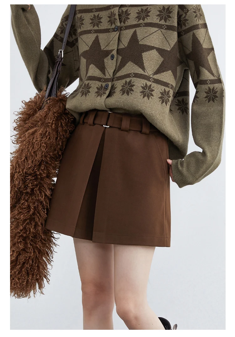 CHIC VEN Fashion Women Skirts Solid New High Waisted A-line Slim Ladies Half Skirt Hip Hugging Autumn Winter 2025