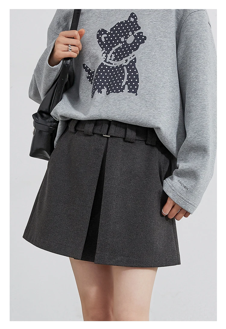 CHIC VEN Fashion Women Skirts Solid New High Waisted A-line Slim Ladies Half Skirt Hip Hugging Autumn Winter 2025