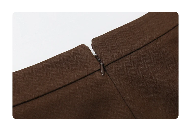 CHIC VEN Fashion Women Skirts Solid New High Waisted A-line Slim Ladies Half Skirt Hip Hugging Autumn Winter 2025