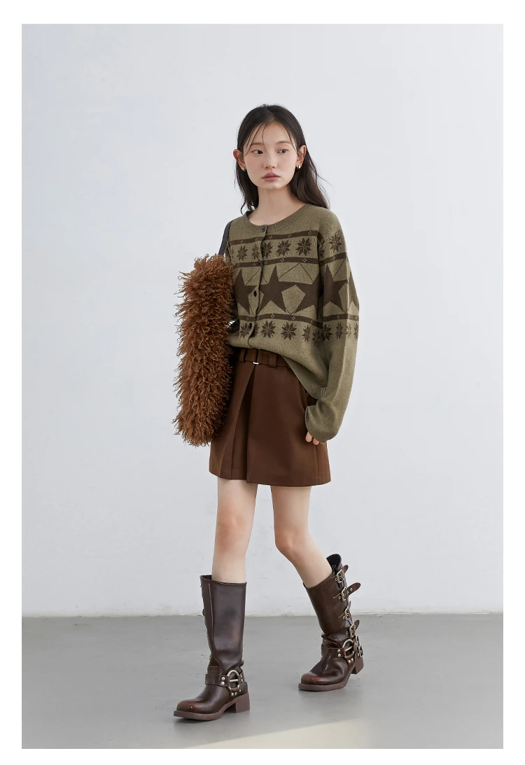 CHIC VEN Fashion Women Skirts Solid New High Waisted A-line Slim Ladies Half Skirt Hip Hugging Autumn Winter 2025