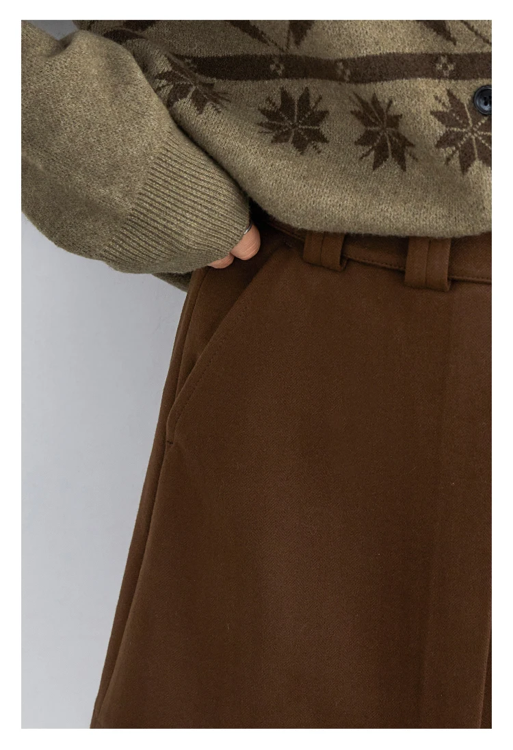CHIC VEN Fashion Women Skirts Solid New High Waisted A-line Slim Ladies Half Skirt Hip Hugging Autumn Winter 2025