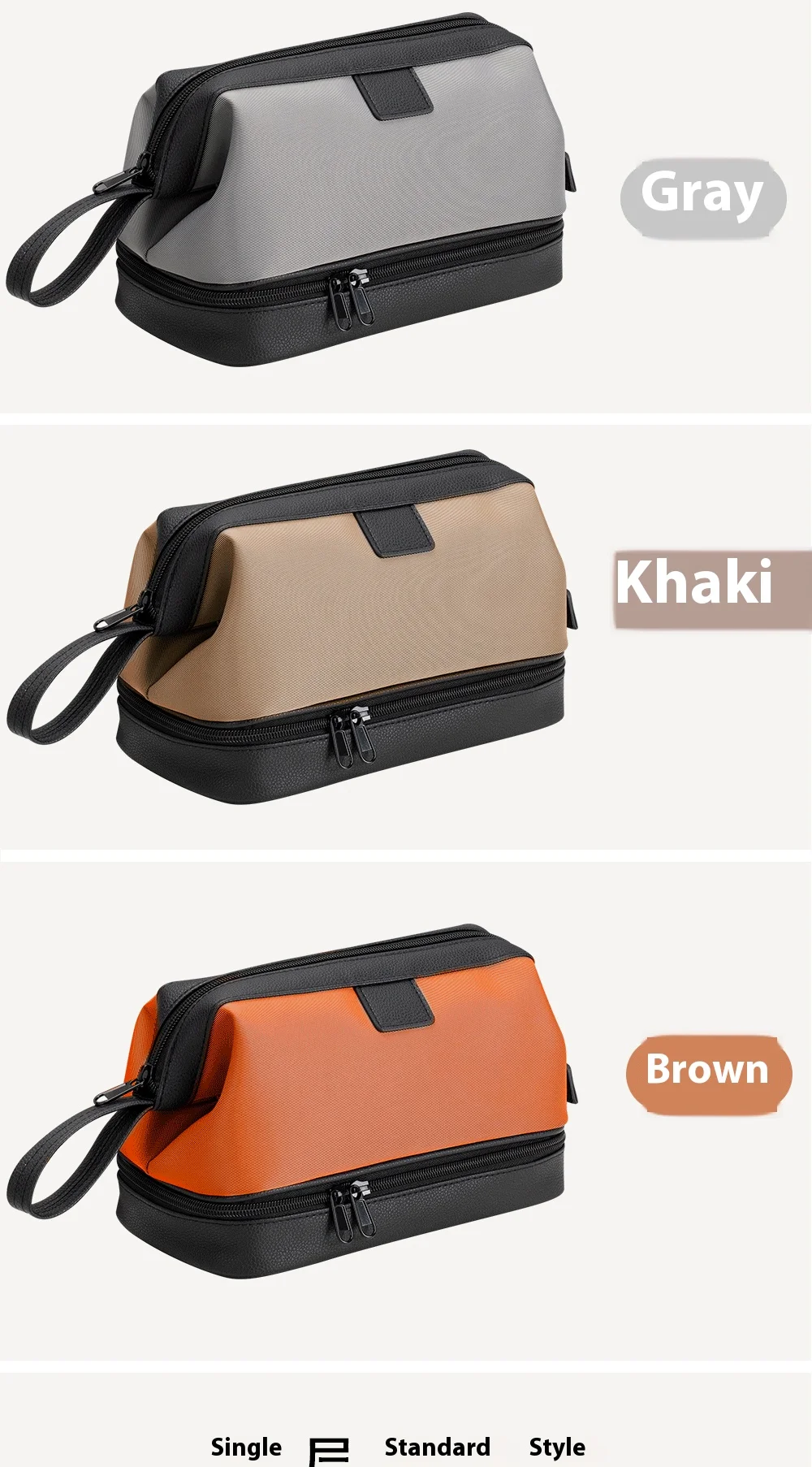 Large Capacity Women's Men Travel Toiletry Bag Makeup Cosmetics Storage Organizer Holer 2-layer Toiletry Washing Bag Waterproof