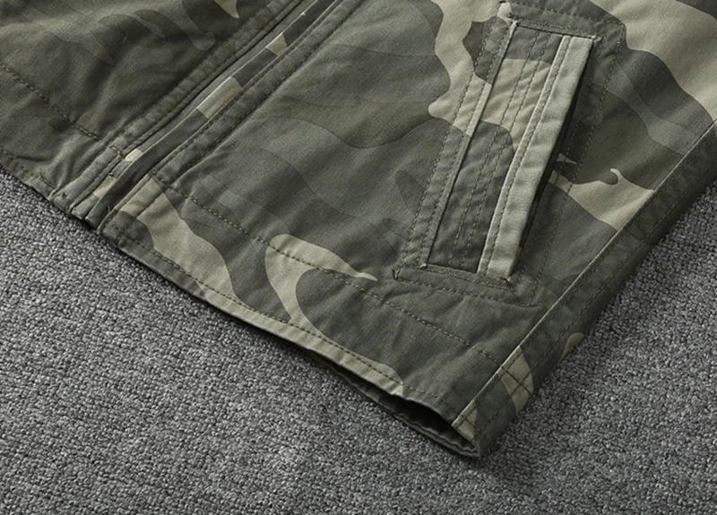 2025 Autumn and Winter American Retro Woven Cargo Jacket Men's Trendy 100% Cotton Washed Stand Collar Slim Tough Guy Casual Coat