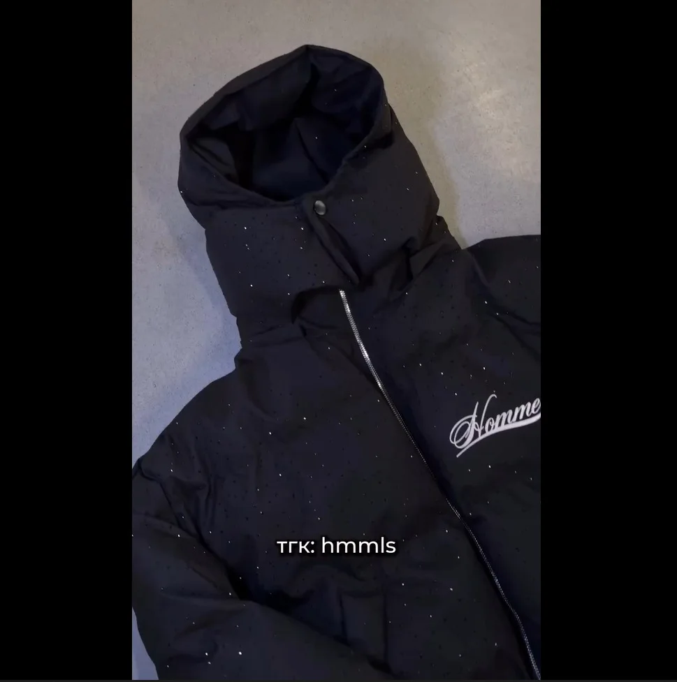 Harajuku Winter Men's Padded Jacket Thick Warm Coat American Retro Style Zip Up Outerwear Casual Streetwear Fashion Trend New