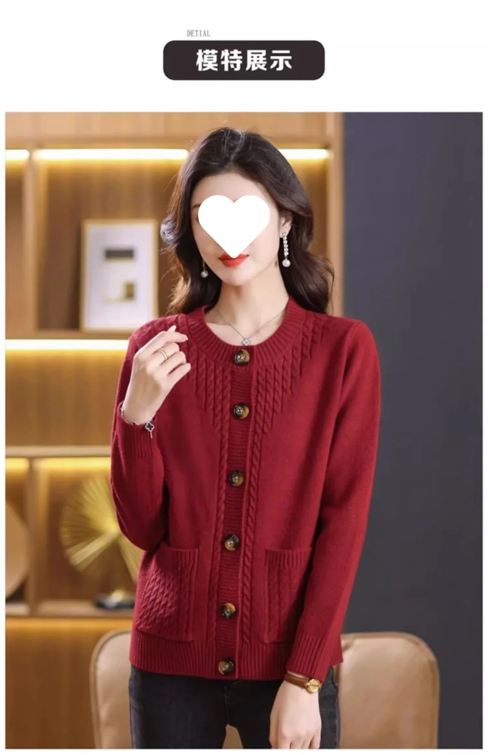 Women's Sweater Korean O-Neck Cardigan For Women Clothing Knitwear Autumn Loose Long Sleeve Tops Button Wool Sweaters Female