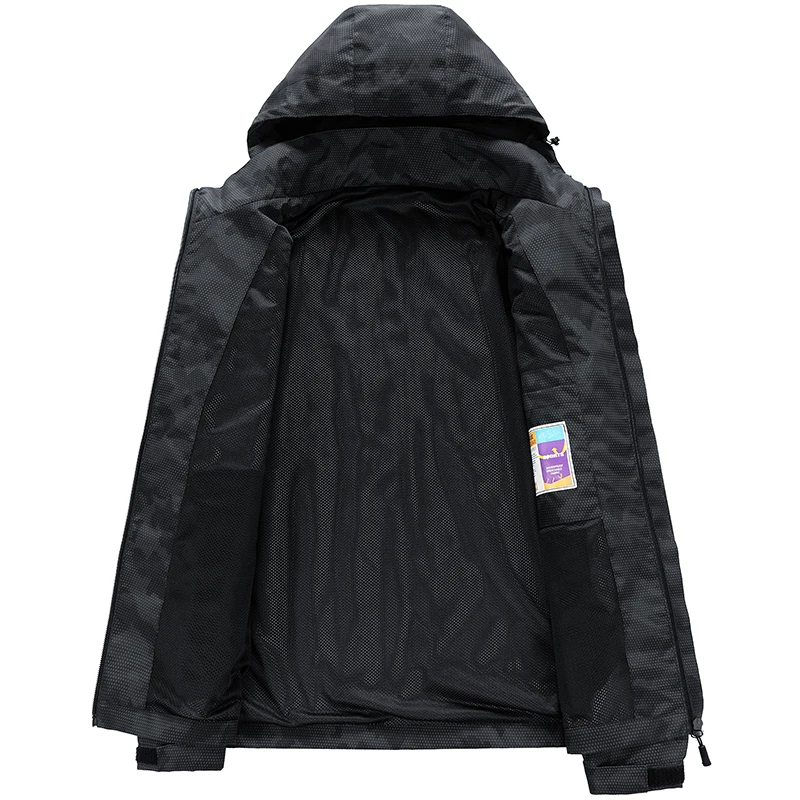 Softshell Windbreaker Men Waterproof Jacket Autumn Spring Outdoor Hooded Coat Sports Hiking Camping Coats Lightweight Jackets
