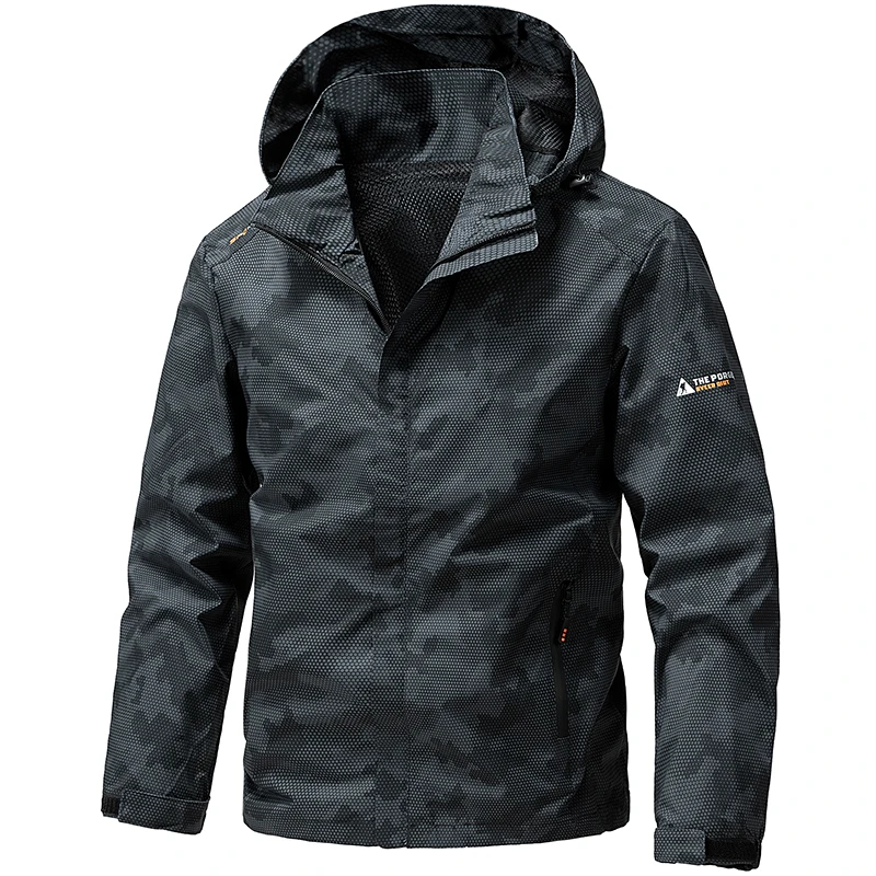 Softshell Windbreaker Men Waterproof Jacket Autumn Spring Outdoor Hooded Coat Sports Hiking Camping Coats Lightweight Jackets