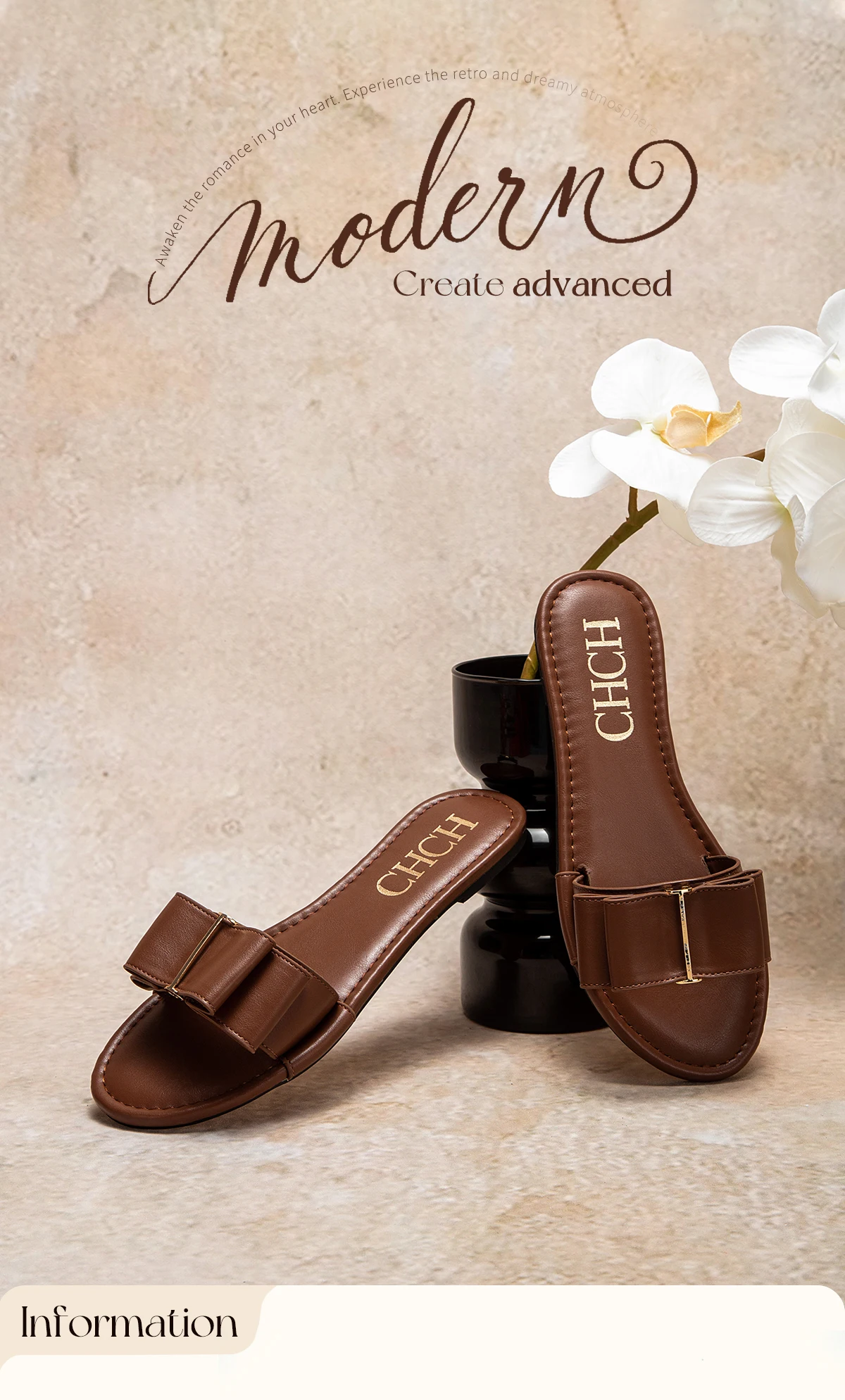 Women's Flat Shoes CHCH New Summer Bow Casual Slippers Black Commuting Woman Shoes
