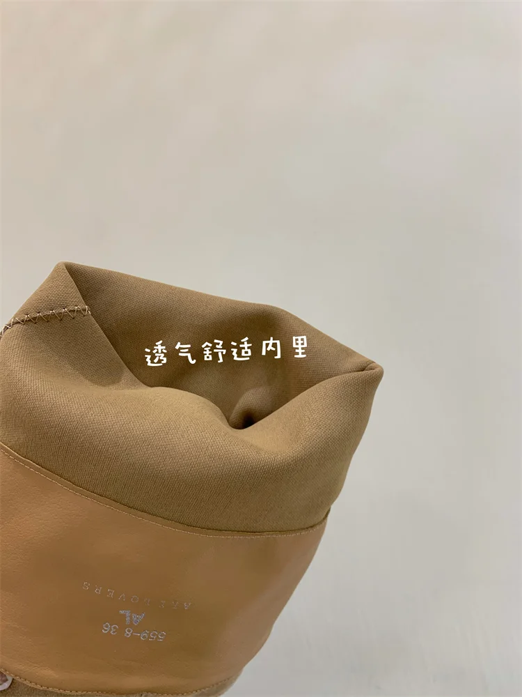 New 2025 Summer Women Sandals Boots Fashion Open Toe Flats Sheepskin Sandals Retro High Top Ladies Street Shoes Zapatos De Mujer