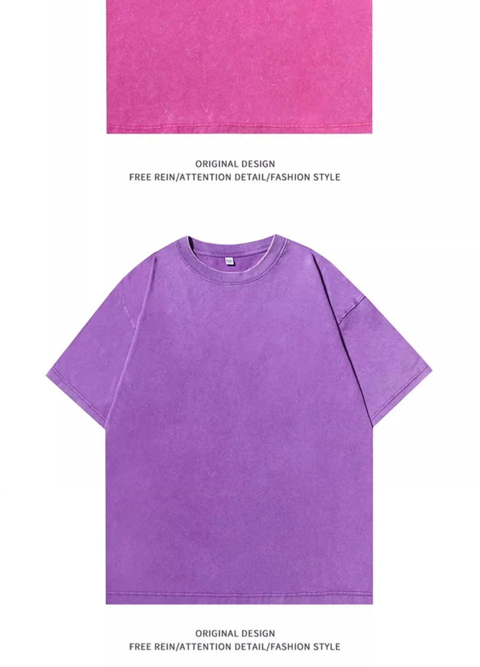 240g-300g Heavy Men Washed Vintage Oversized T-Shirt Street Hip Hop Punk Tee Harajuku Casual Cotton Short Sleeve Acid Wash Top