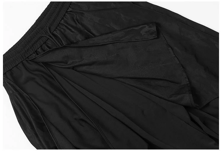 ARENS Men's Vintage Neutral Loose Culottes Y2K Gothic Wide Leg Pants Oversize Harajuku Japanese Style Creative Trousers