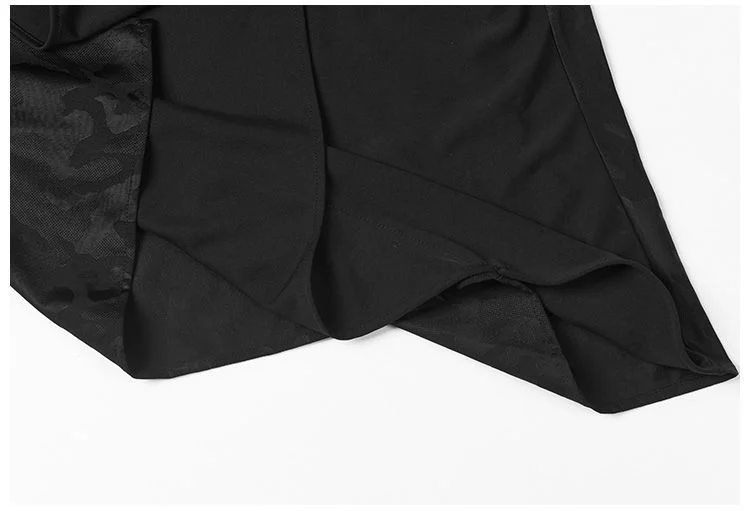 ARENS Men's Vintage Neutral Loose Culottes Y2K Gothic Wide Leg Pants Oversize Harajuku Japanese Style Creative Trousers