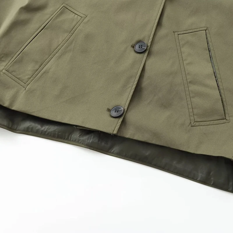 HXAO Green Warm Winter Hooded Jackets Women's 2024 Autumn Outdoor Oversized Bomber Jacket Coats Demi-Season Windbreak Outerwears