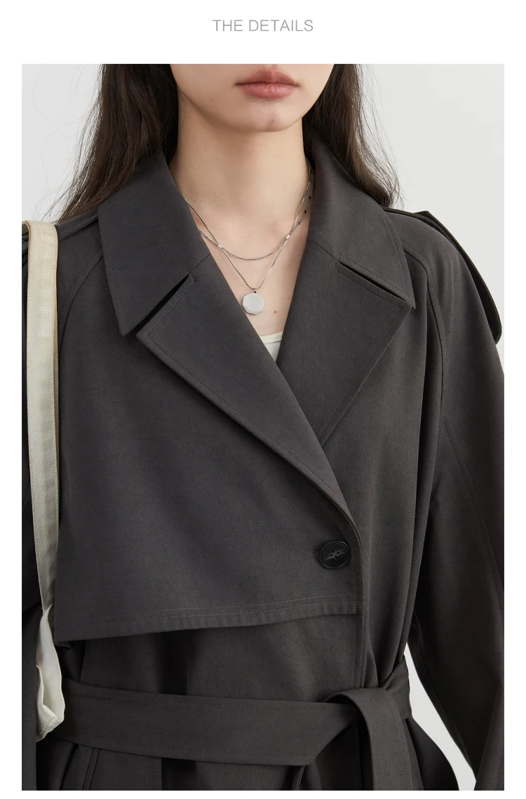 CHIC VEN Fashion Women Trench Coat Single Breasted Loose Casual New Belt Long Female Windbreaker Ladies Coat Spring Autumn 2026