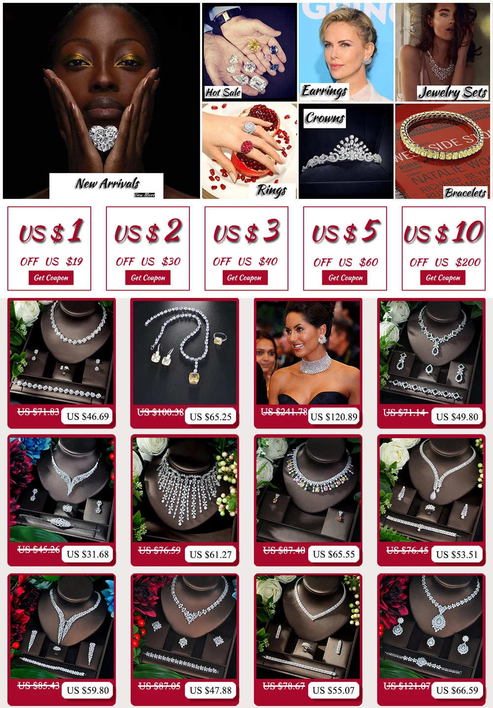 HIBRIDE Hot Fashion French Niche 4pcs Set Ambience Hundred CZ Zirconia Dubai Necklace Earrings Bridal Wedding Gift Party S-144