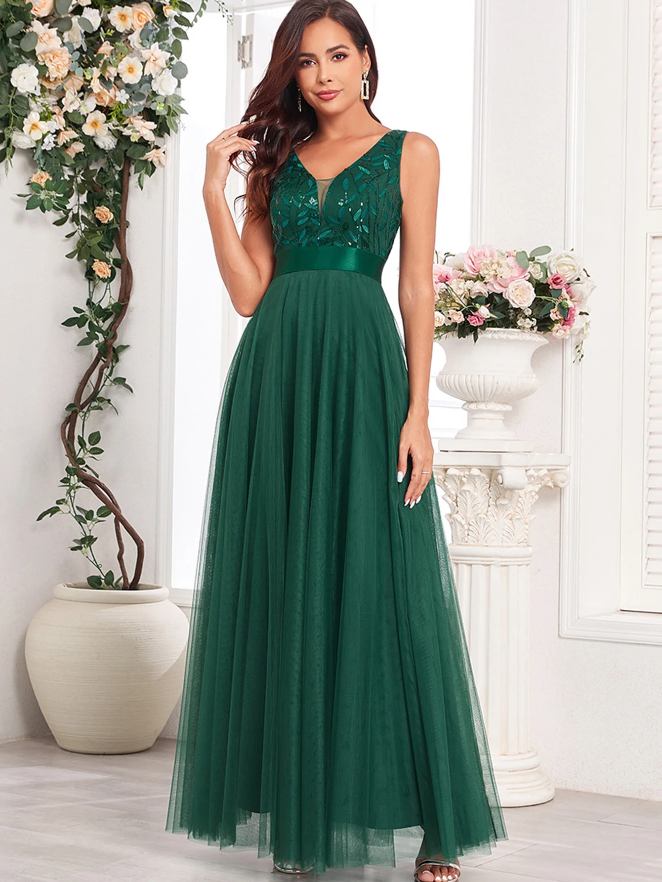 Sexy Prom Bridesmaid Dresses for Women Elegant Mesh Birthday Evening Party Dress Woman Backless Maxi Sequin Summer Dress Vestido