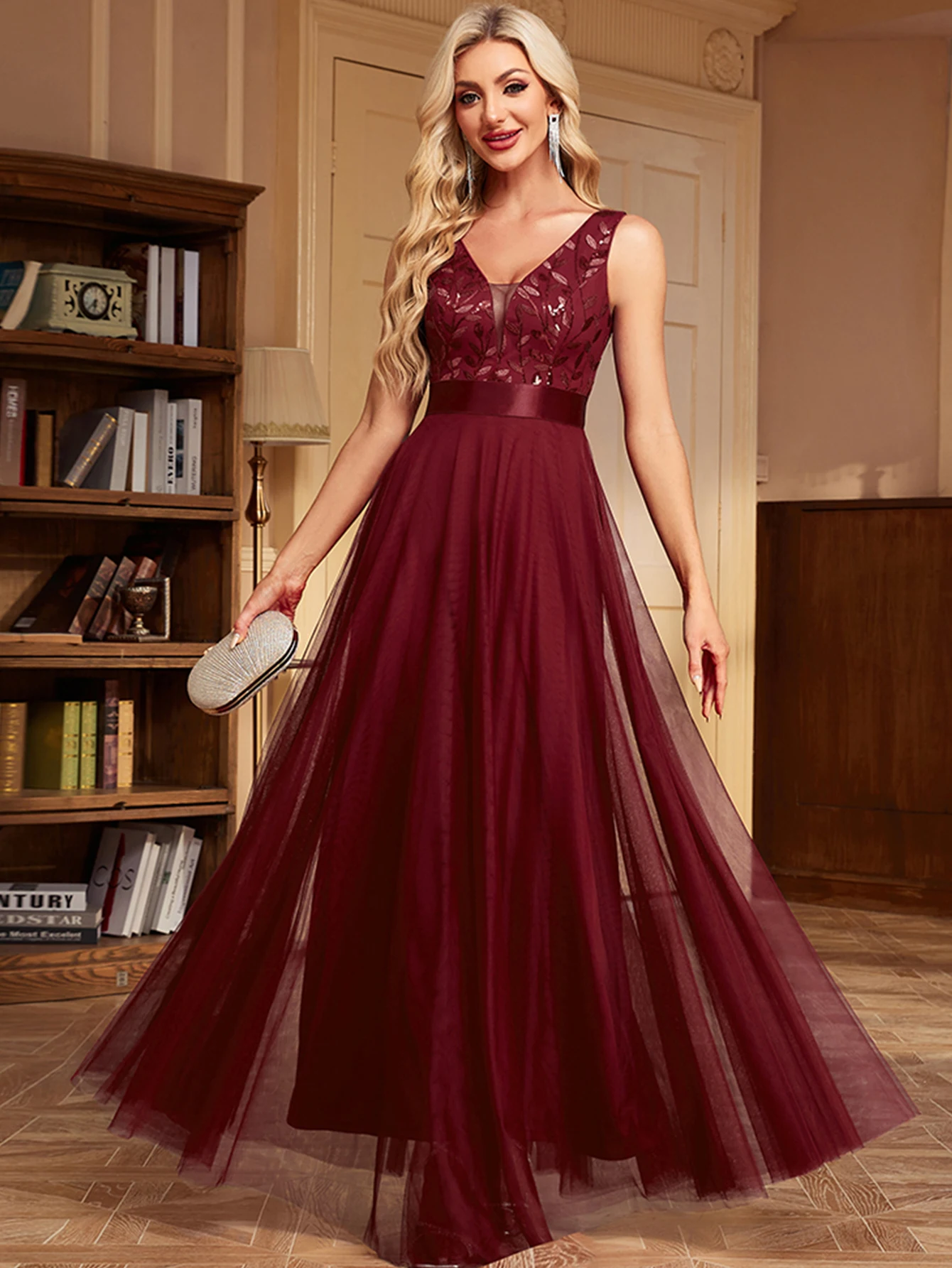 Sexy Prom Bridesmaid Dresses for Women Elegant Mesh Birthday Evening Party Dress Woman Backless Maxi Sequin Summer Dress Vestido