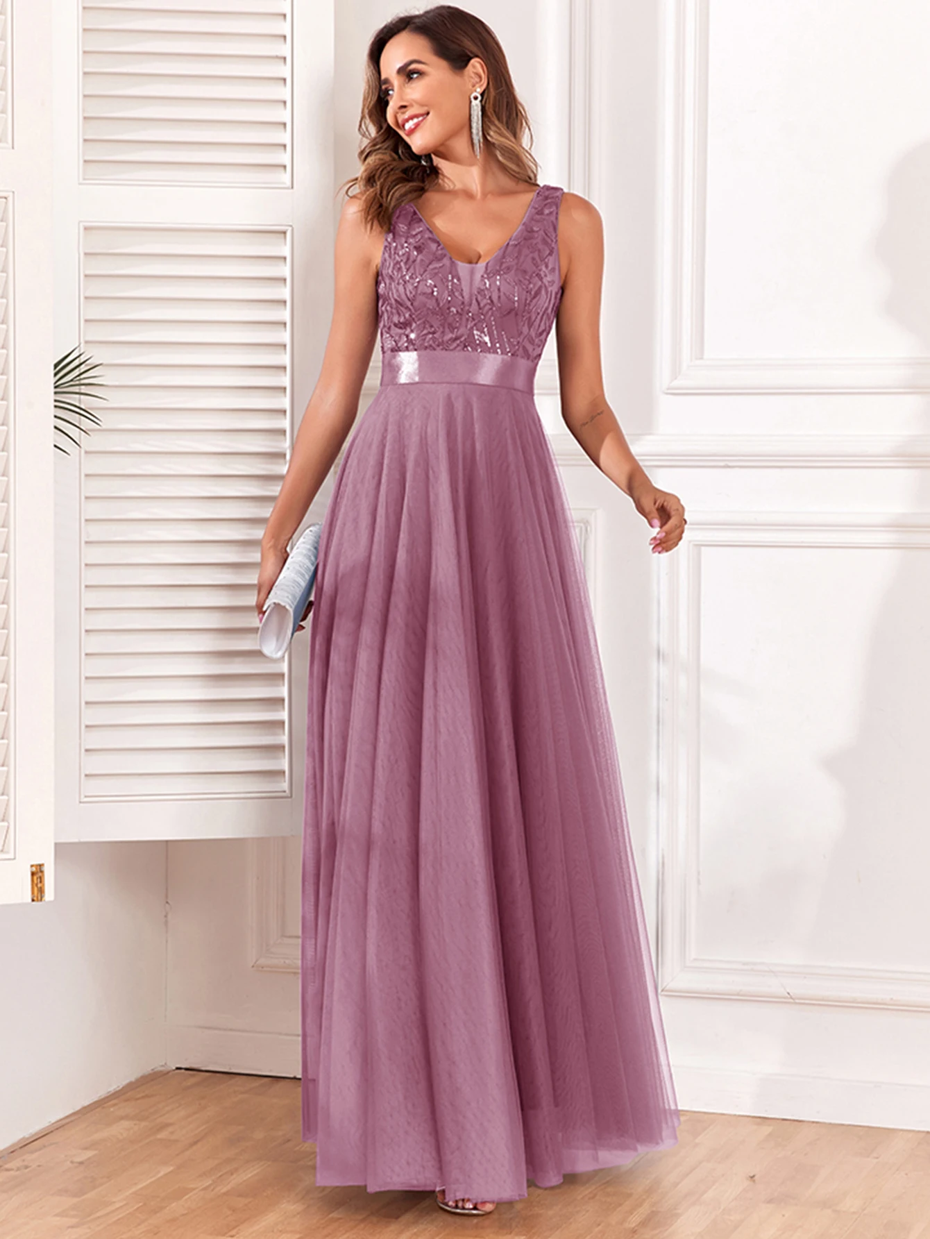 Sexy Prom Bridesmaid Dresses for Women Elegant Mesh Birthday Evening Party Dress Woman Backless Maxi Sequin Summer Dress Vestido