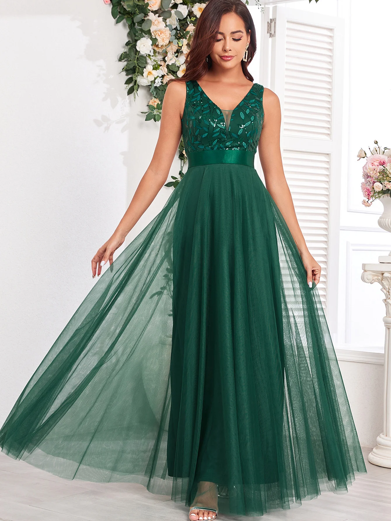 Sexy Prom Bridesmaid Dresses for Women Elegant Mesh Birthday Evening Party Dress Woman Backless Maxi Sequin Summer Dress Vestido