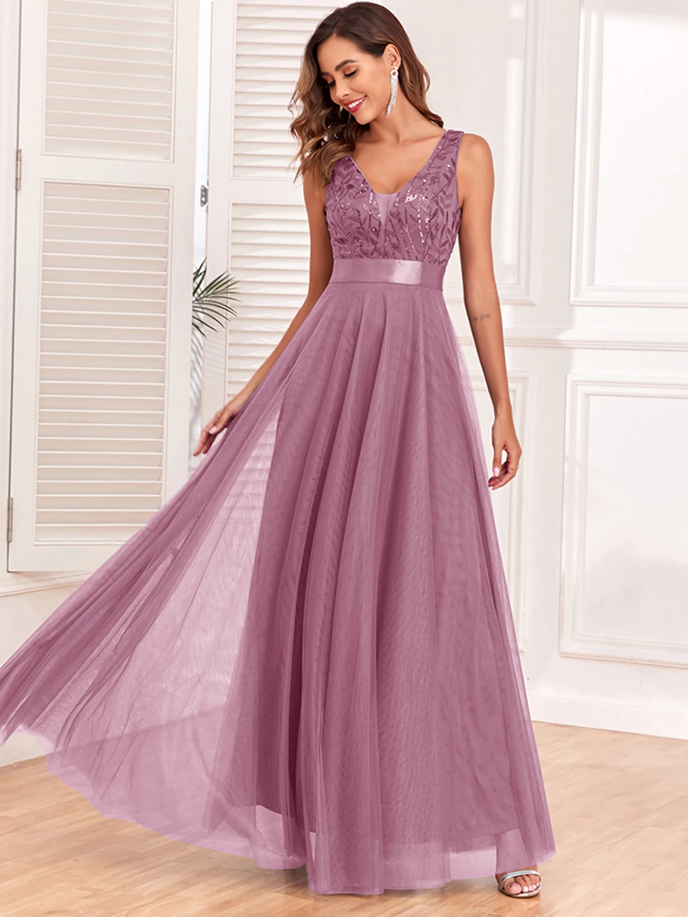 Sexy Prom Bridesmaid Dresses for Women Elegant Mesh Birthday Evening Party Dress Woman Backless Maxi Sequin Summer Dress Vestido
