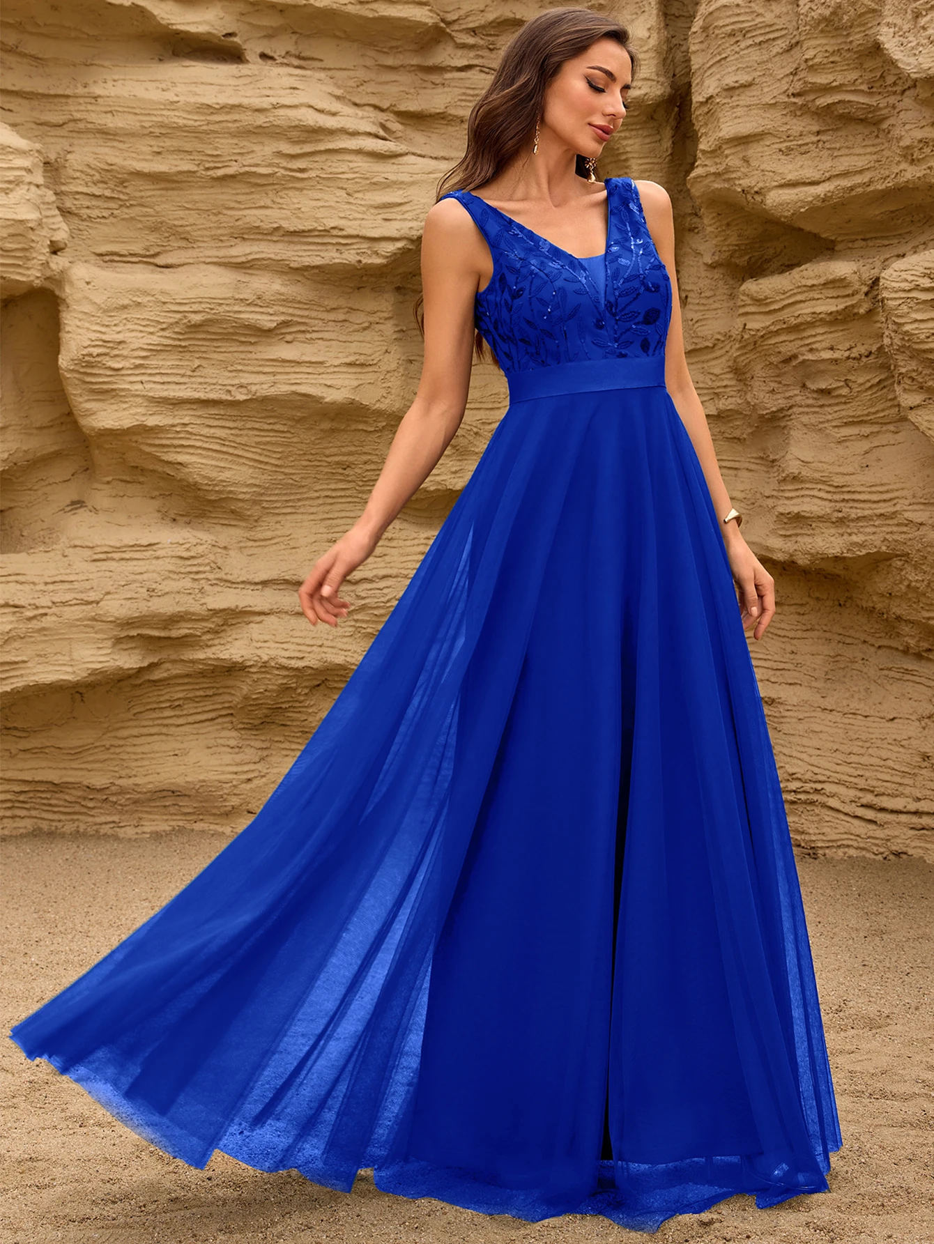 Sexy Prom Bridesmaid Dresses for Women Elegant Mesh Birthday Evening Party Dress Woman Backless Maxi Sequin Summer Dress Vestido