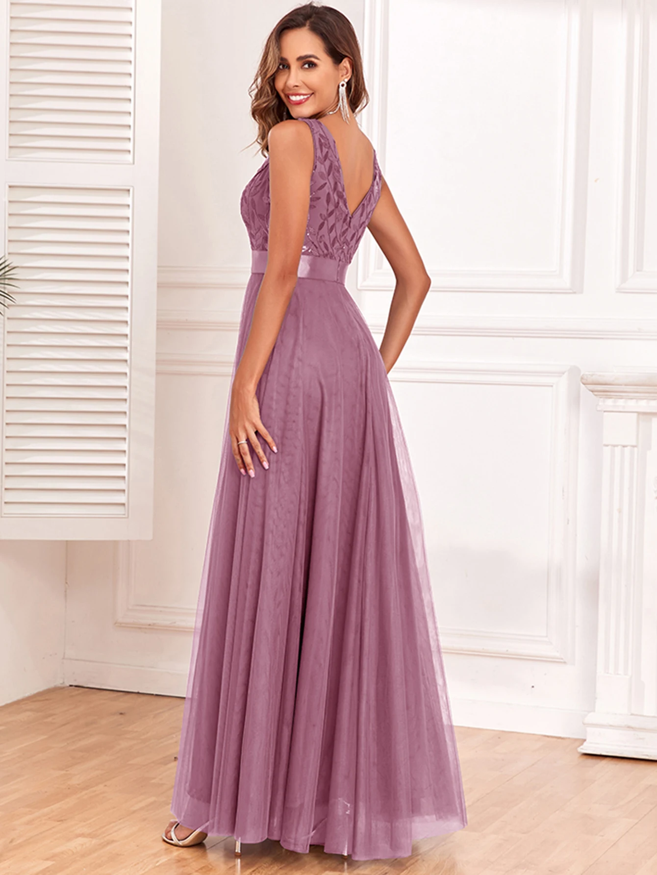 Sexy Prom Bridesmaid Dresses for Women Elegant Mesh Birthday Evening Party Dress Woman Backless Maxi Sequin Summer Dress Vestido
