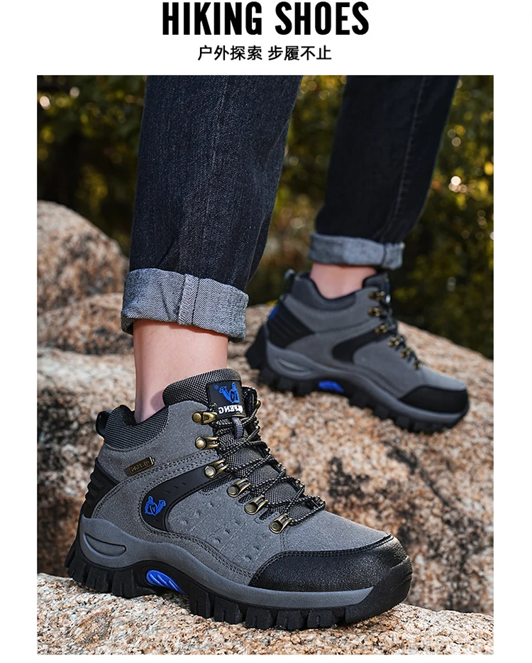 Men's Military Tactical Boots Army Boots Men Side Zipper Military Boots Men Anti-Slip Ankle Boots Work Safety Shoes Hiking Shoes