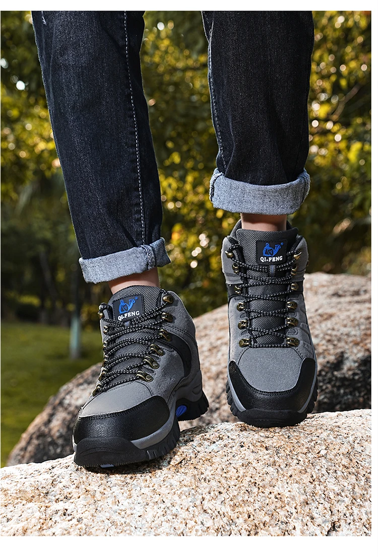 Men's Military Tactical Boots Army Boots Men Side Zipper Military Boots Men Anti-Slip Ankle Boots Work Safety Shoes Hiking Shoes