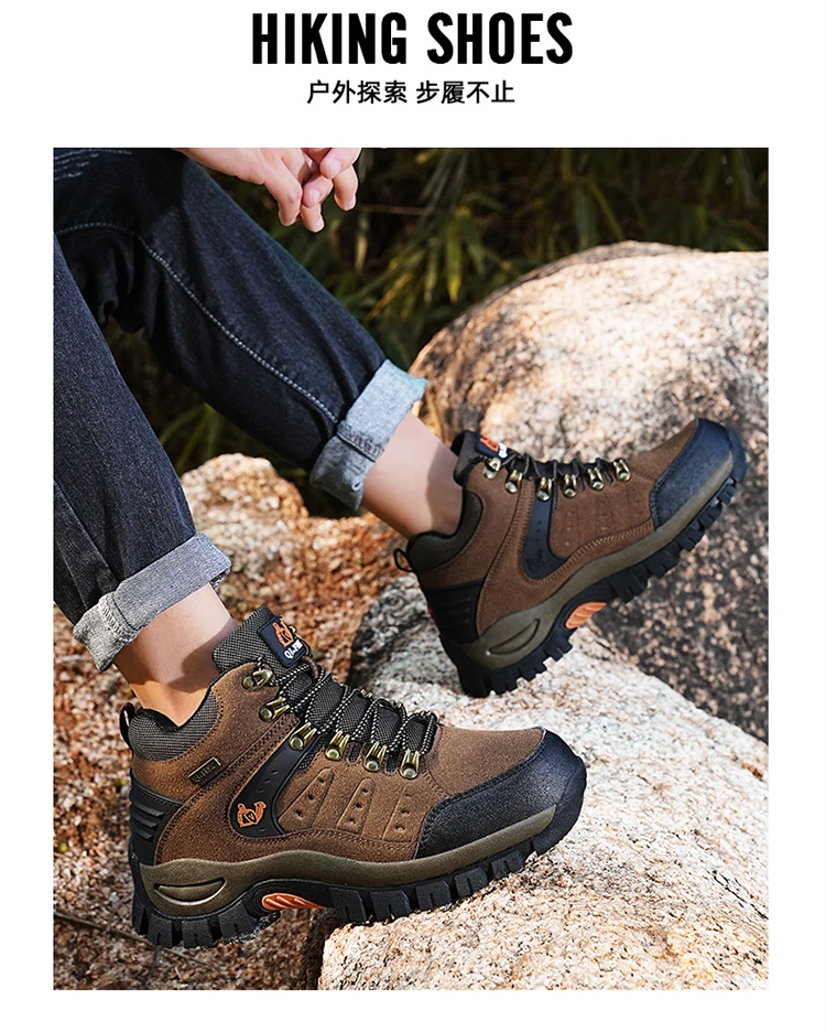 Men's Military Tactical Boots Army Boots Men Side Zipper Military Boots Men Anti-Slip Ankle Boots Work Safety Shoes Hiking Shoes