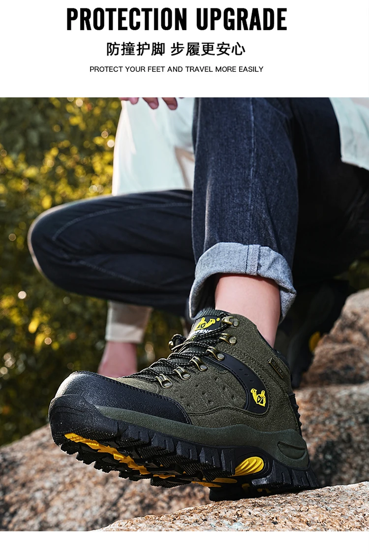 Men's Military Tactical Boots Army Boots Men Side Zipper Military Boots Men Anti-Slip Ankle Boots Work Safety Shoes Hiking Shoes