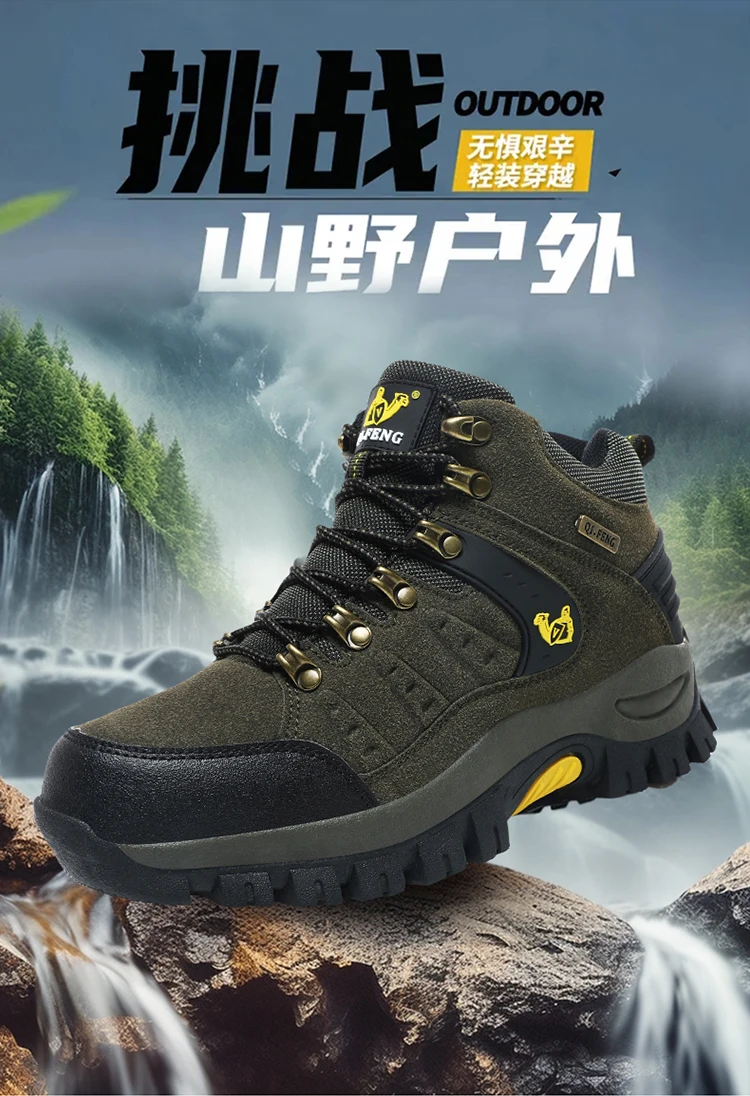 Men's Military Tactical Boots Army Boots Men Side Zipper Military Boots Men Anti-Slip Ankle Boots Work Safety Shoes Hiking Shoes