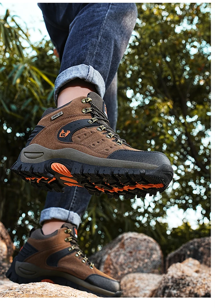 Men's Military Tactical Boots Army Boots Men Side Zipper Military Boots Men Anti-Slip Ankle Boots Work Safety Shoes Hiking Shoes