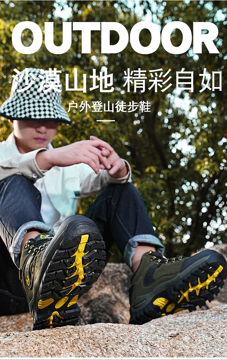 Men's Military Tactical Boots Army Boots Men Side Zipper Military Boots Men Anti-Slip Ankle Boots Work Safety Shoes Hiking Shoes