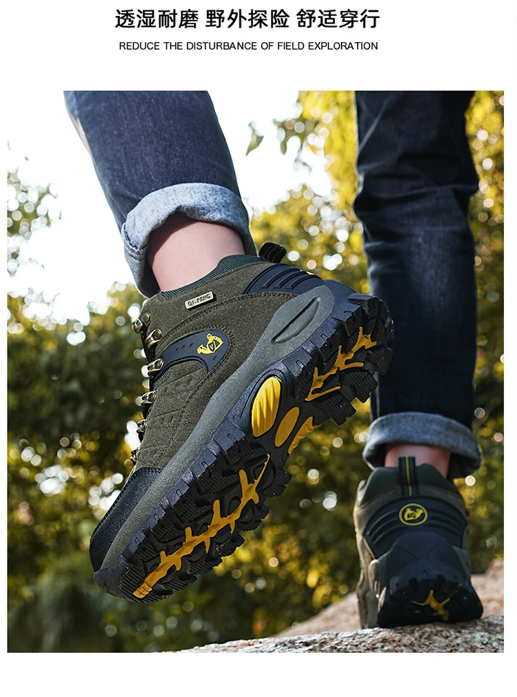 Men's Military Tactical Boots Army Boots Men Side Zipper Military Boots Men Anti-Slip Ankle Boots Work Safety Shoes Hiking Shoes