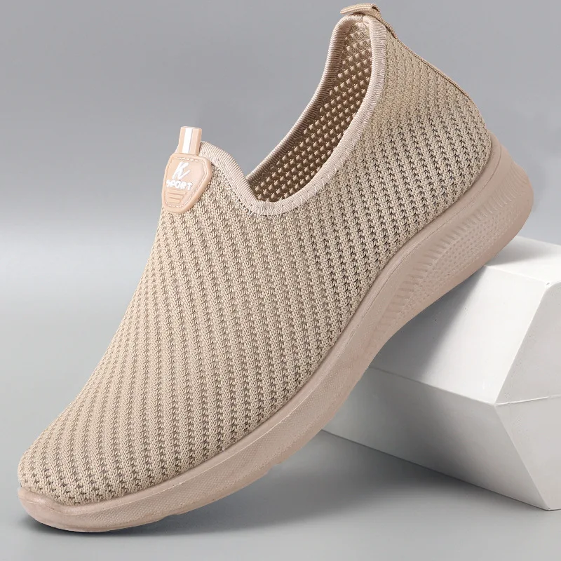 2025 Men's Shoes Casual Sneakers Spring Summer Breathable Soft Sole Lightweight Affordable Lazy Sneakers Men's Shoes