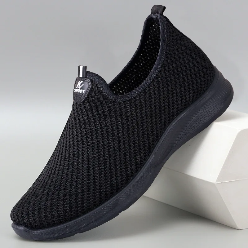 2025 Men's Shoes Casual Sneakers Spring Summer Breathable Soft Sole Lightweight Affordable Lazy Sneakers Men's Shoes