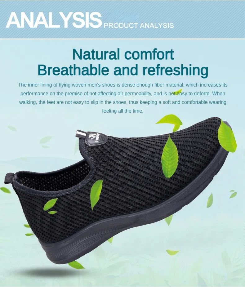 2025 Men's Shoes Casual Sneakers Spring Summer Breathable Soft Sole Lightweight Affordable Lazy Sneakers Men's Shoes