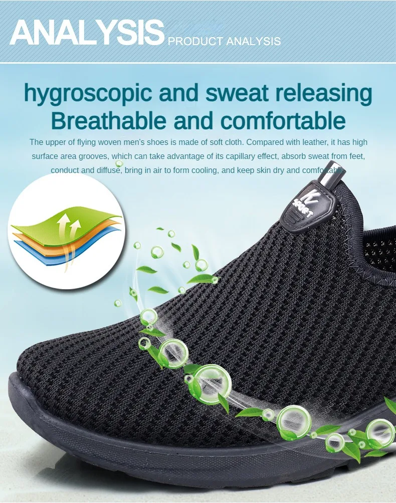 2025 Men's Shoes Casual Sneakers Spring Summer Breathable Soft Sole Lightweight Affordable Lazy Sneakers Men's Shoes